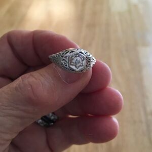 Diamond ring.
